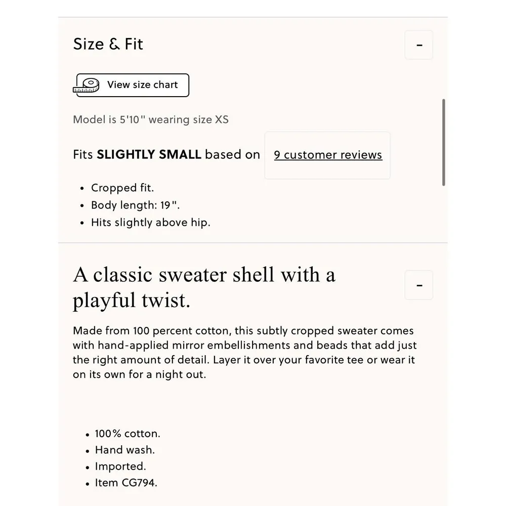 J.CREW. Embellished Sweater Shell Small‎ Black Cream NEW Mirrors Career CG794 - Image 11