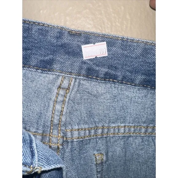 SHEIN EZwear‎ High Waist Straight Leg Ripped Mom Jeans Size 6 Medium - Image 7