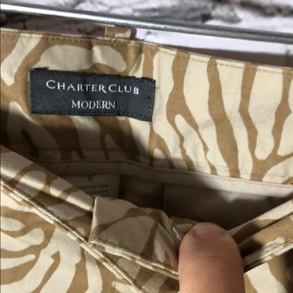 🦋Charter Club modern zebra print pants - Image 3