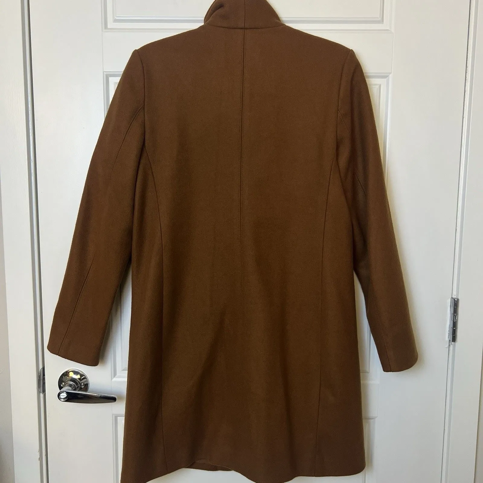 Old Navy Soft Brushed Funnel Neck Jacket Brown Women’s Size Small Wool Blend - Image 4
