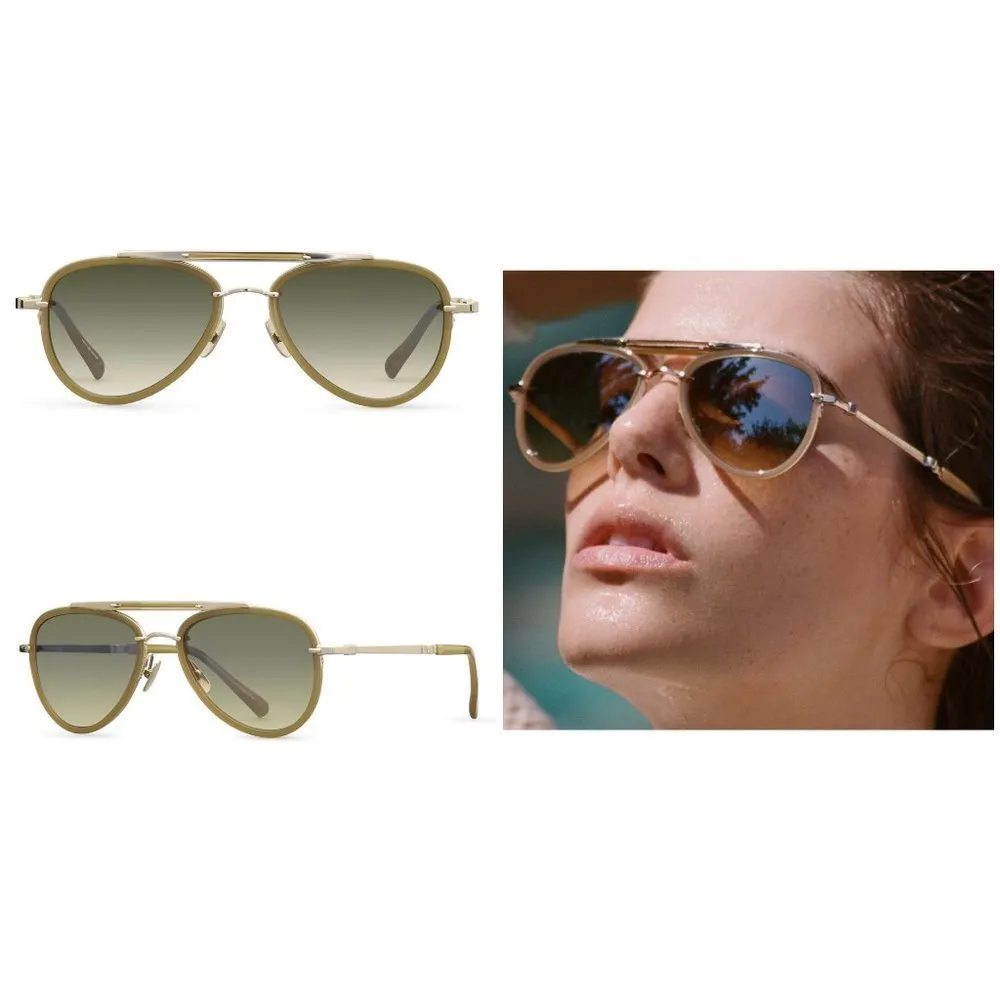 💕MR LEIGHT by GARRETT LEIGHT💕 Doheny SL Sunglasses ~ Aviator Crescent 12KG NWT - Image 3