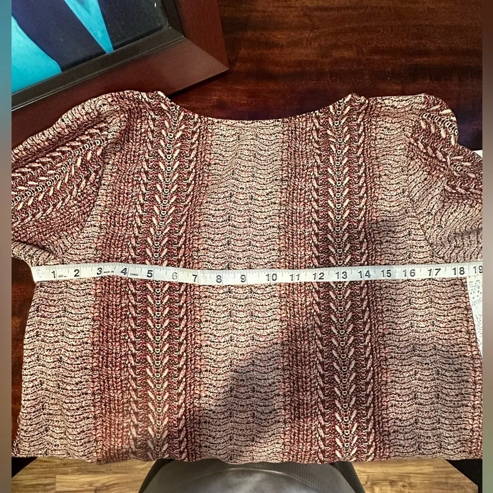 LTX Sportswear Ombre Bohemian Mini Long Sleeve Dress XS Green - Image 9