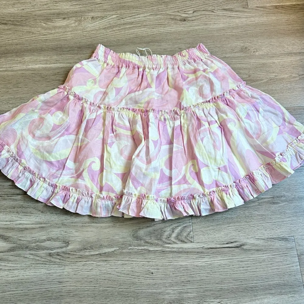 Hill House The Paz Top and Skirt Set Linen in Candy Kaleidoscope Size M NWT - Image 10