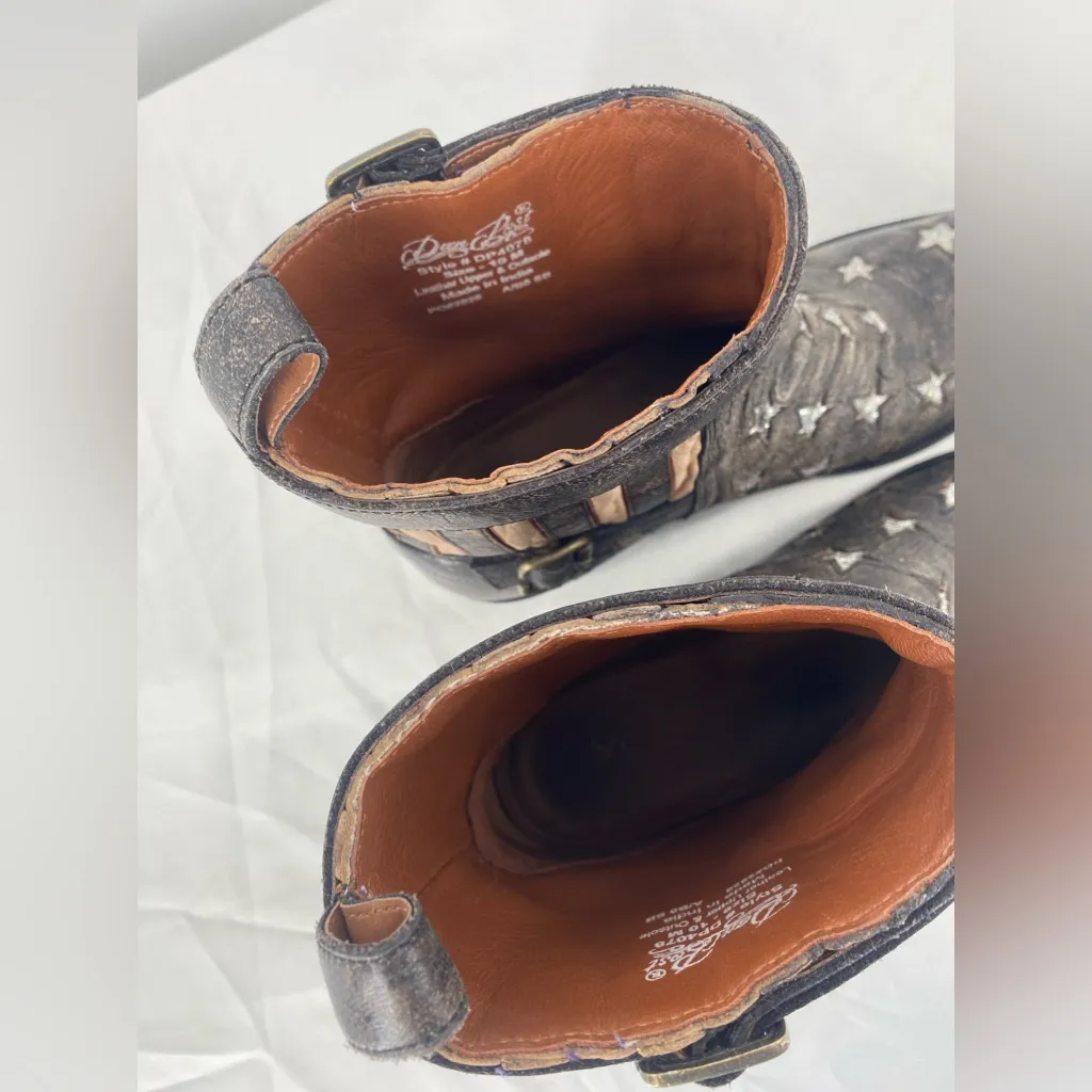 Dan‎ Post star struck distressed leather booties, women’s 10M - Image 6