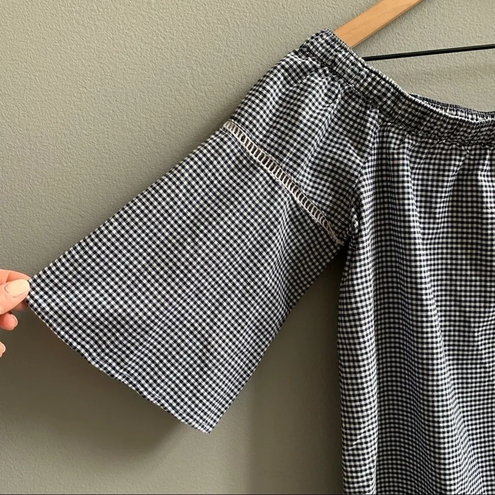Abercrombie & Fitch Off the Shoulder Gingham Top - Image 9