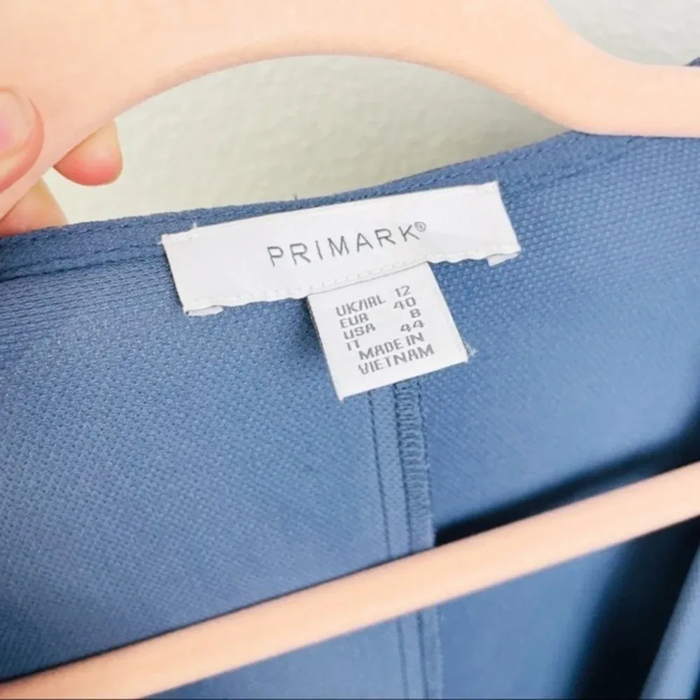 PRIMARK Blue Lightweight Waterfall Cardigan‎ Kimono Size 8 - Image 4