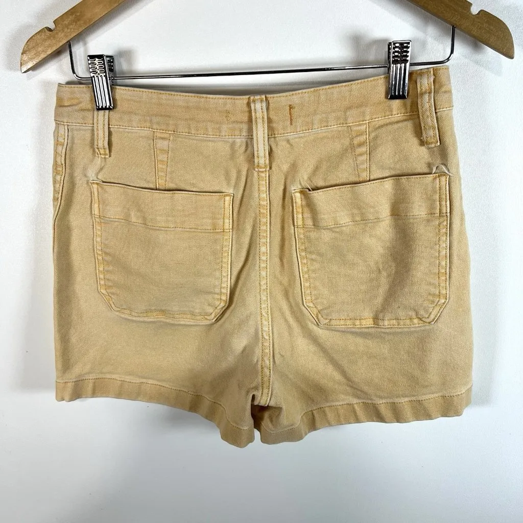 Madewell Women's Size‎ 27 Peach Shorts Mustard Casual Spring Summer Beach - Image 3