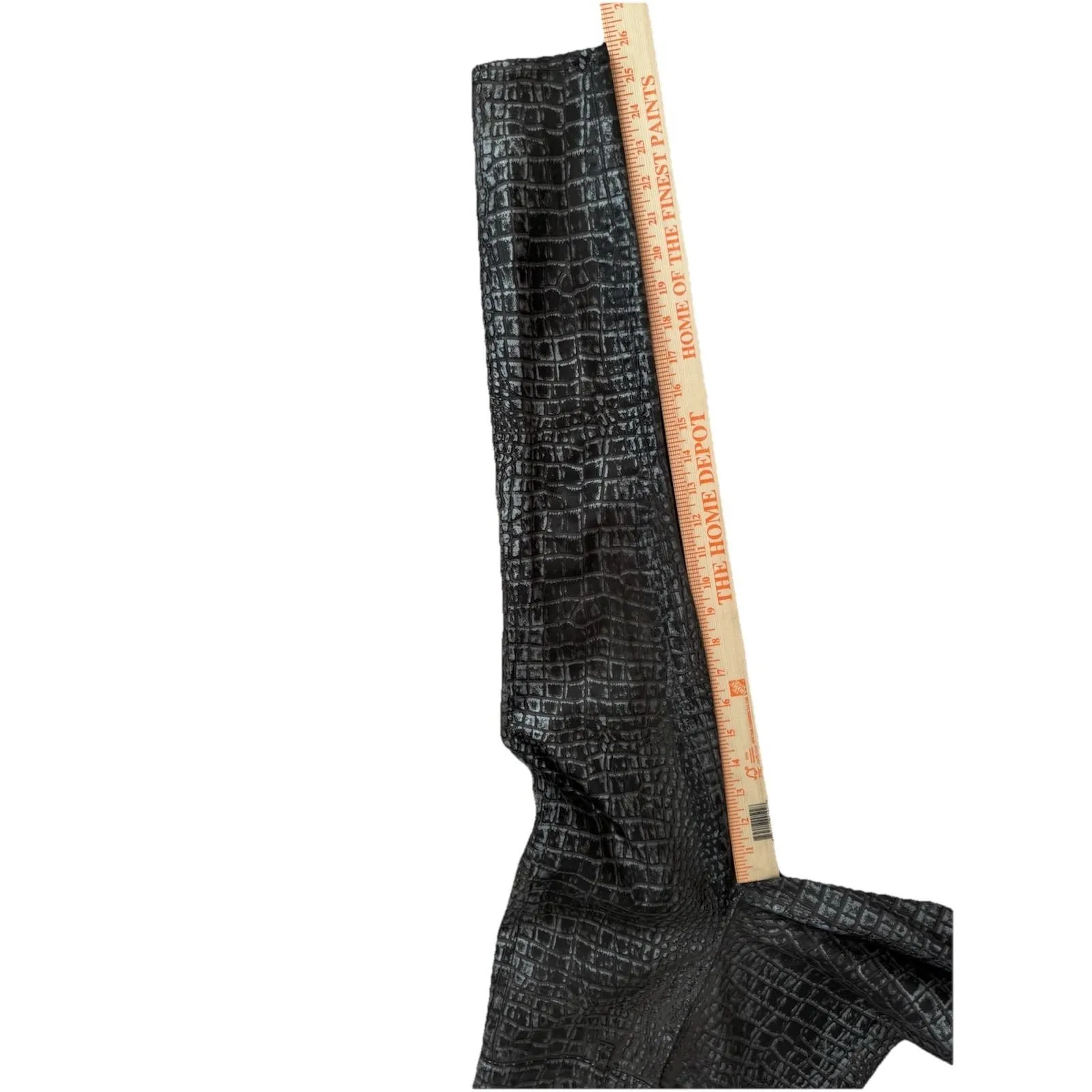 L'AGENCE Margot High Rise Skinny Jeans in Chestnut Black Croc Foil Size 23 - Image 10