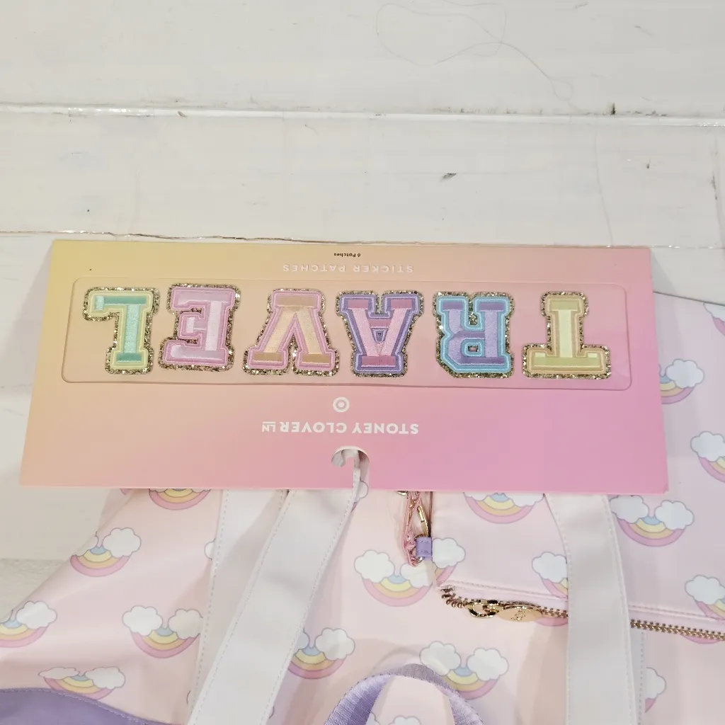 Stoney Clover Lane Rainbow Beach/Baby bag With Pocket Purse & Wording - Image 2