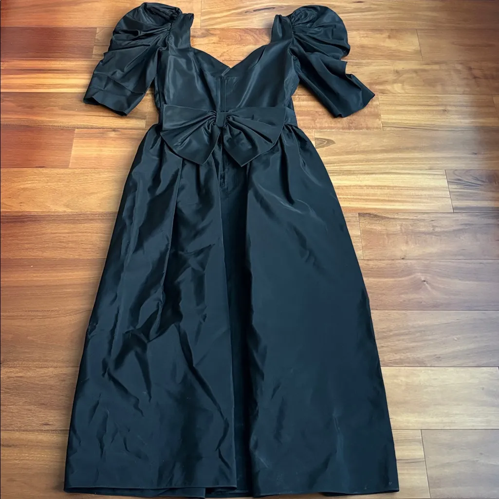 Vintage 80s prom dress Black - Image 10