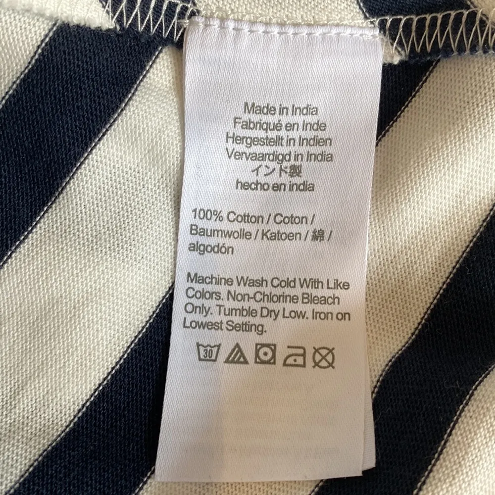 J Crew navy striped high low sleeveless maxi dress size petite small NWT - Image 7