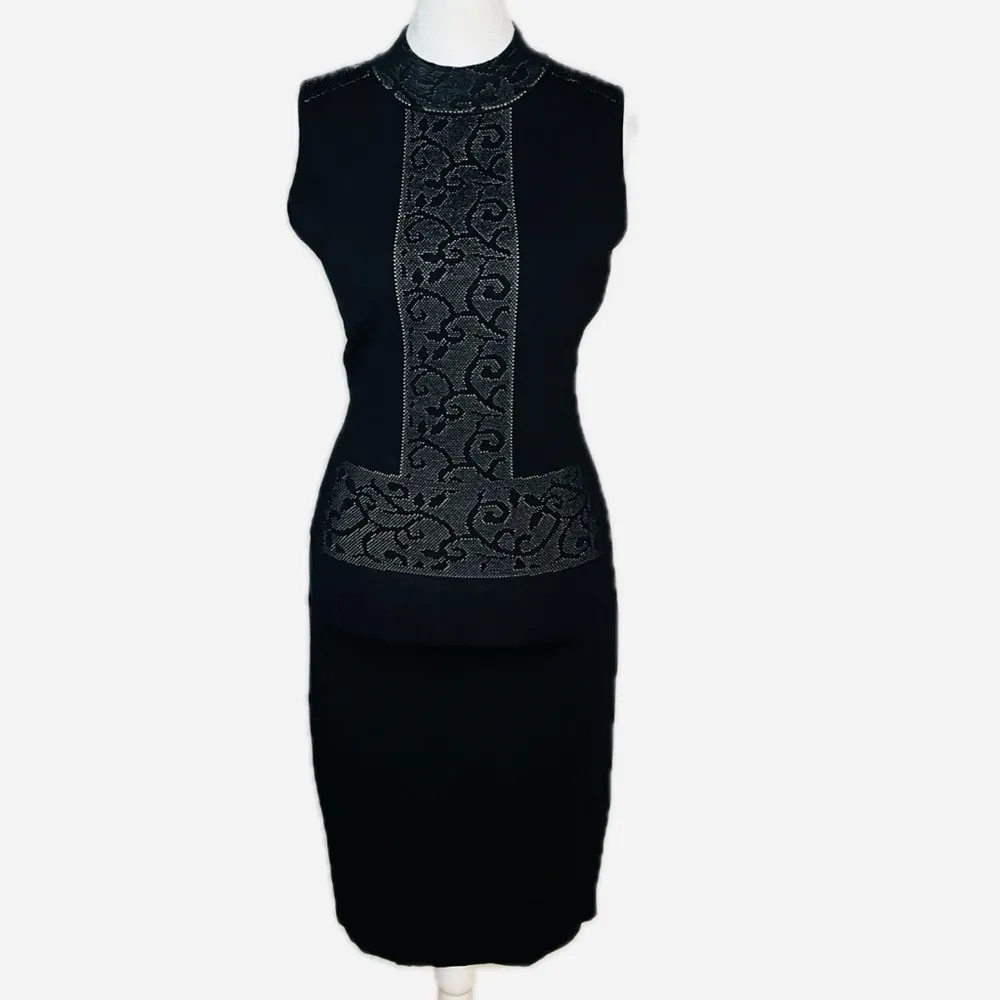 Marc New York Andrew Marc Black Knit Sleeveless Sheath Dress -  Small - Image 3