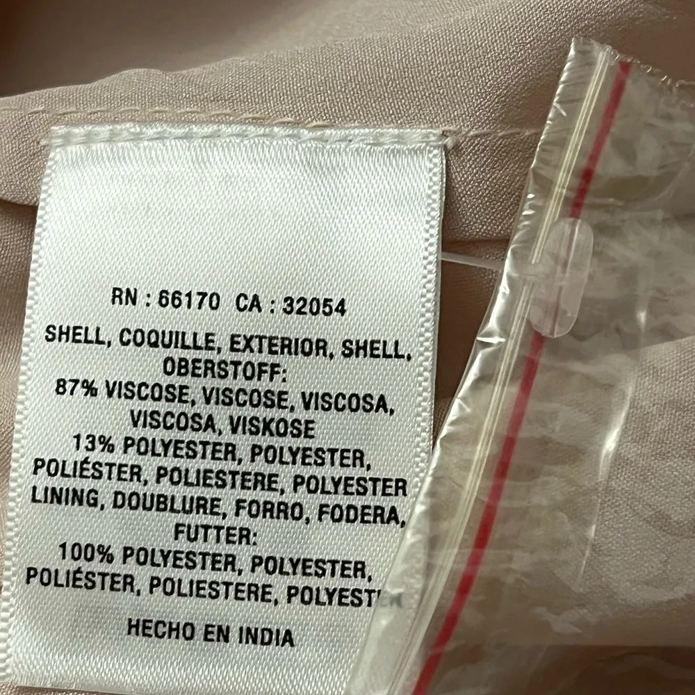 Anthropologie BHLDN Jade Metallic One-Shoulder Asymmetrical-Waist Gown Baby Pink - Image 9