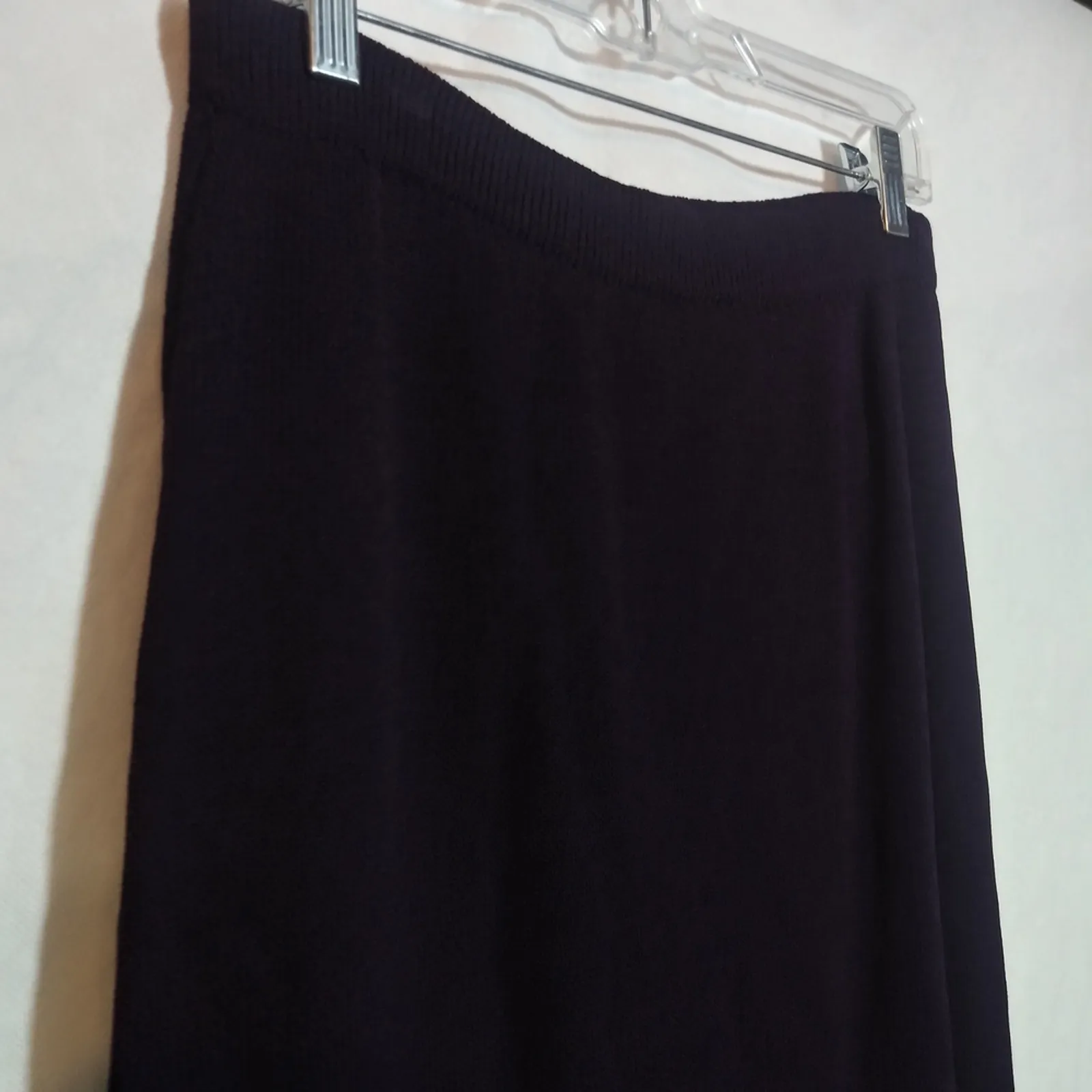 ST JOHN Vintage Eggplant Purple Santana Knit Midi Pencil Skirt Size 6 - Image 6