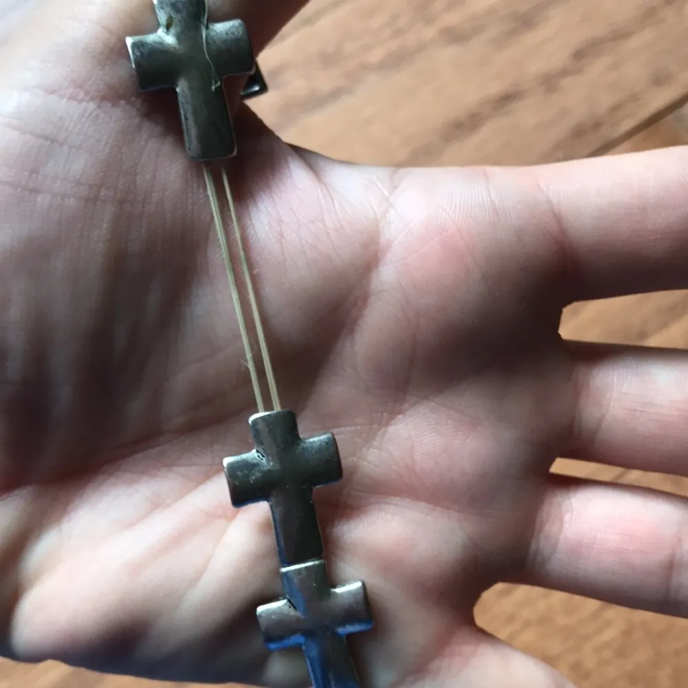 Metal crosses bracelet Silver - Image 2