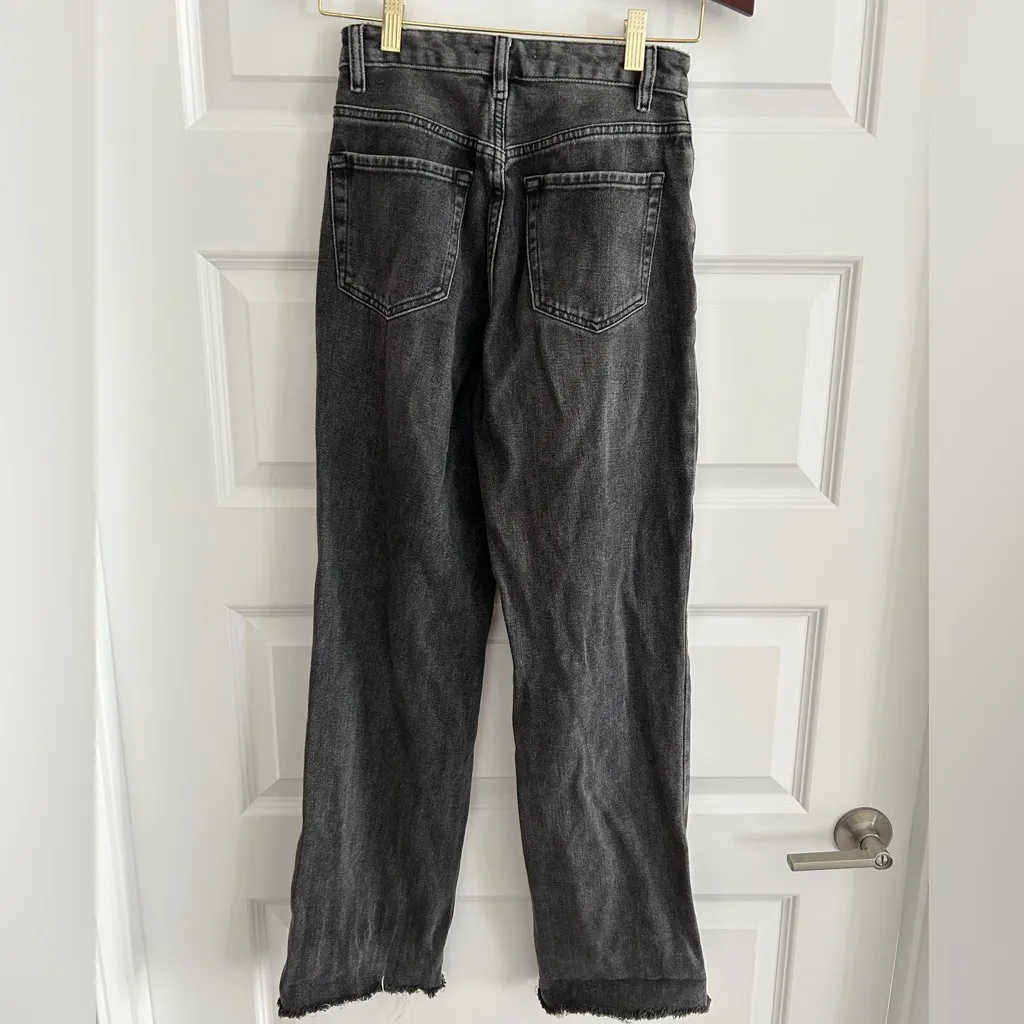 Pacsun Boyfriend Ripped Jeans Black Size 25 - Image 2
