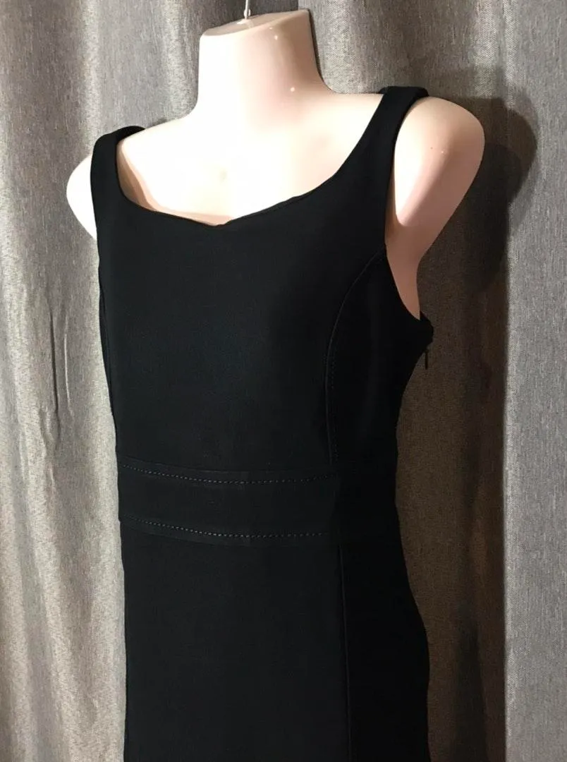Classic Black Nero Sleeveless Simple Dress - Image 4