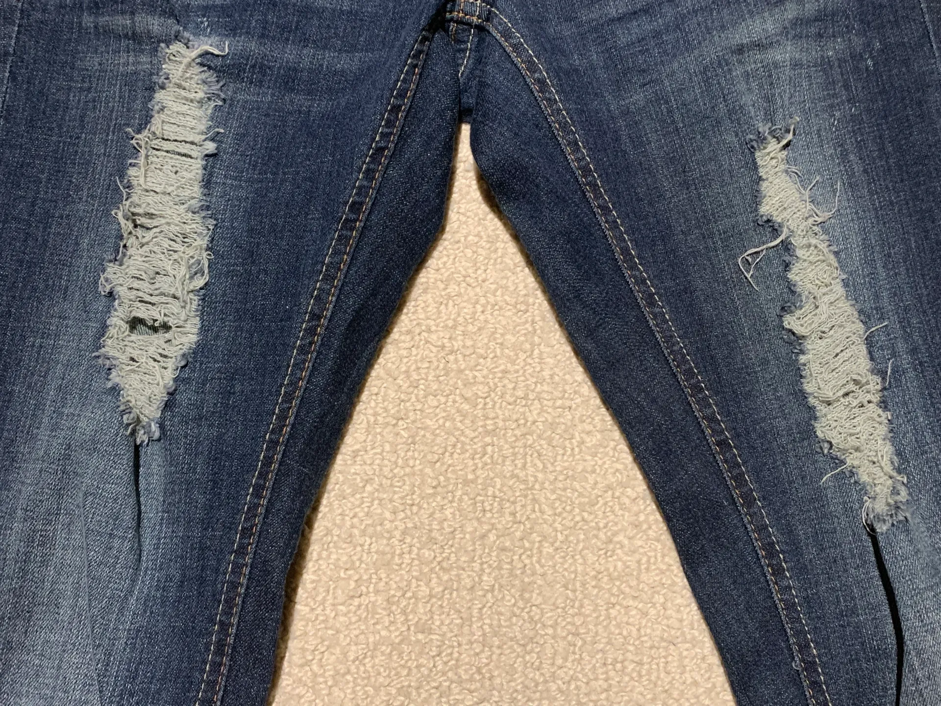 Low Rise Ripped Jeans - Image 3