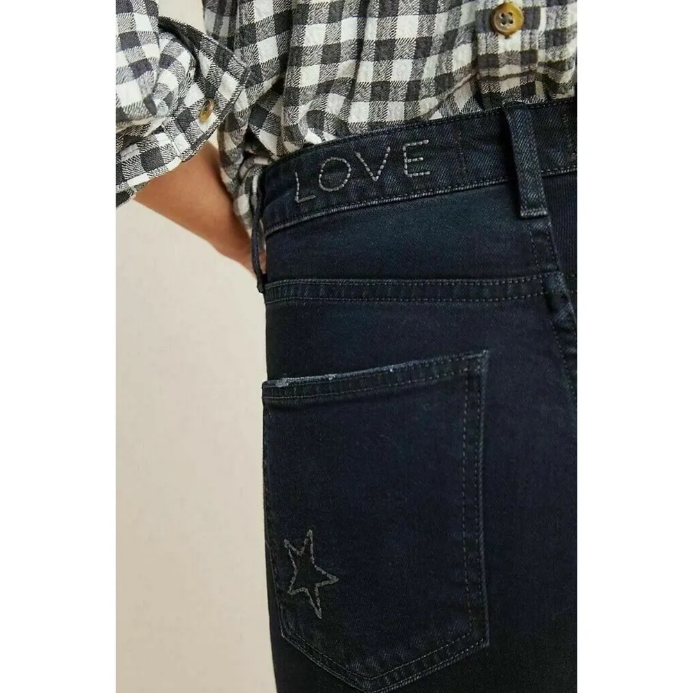 Sundry • star embroidered ankle jeans - Image 33