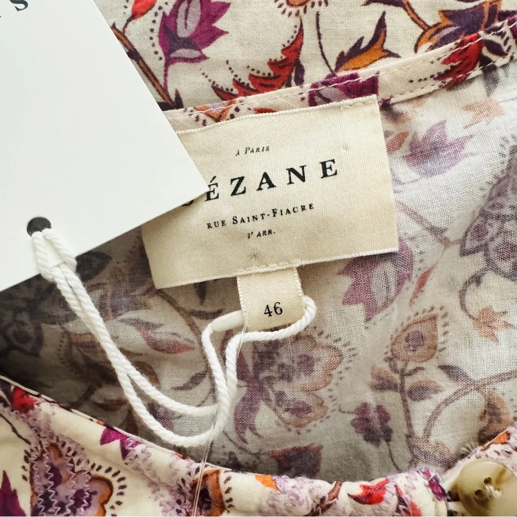 SEZANE Miray Dress in Nausica Floral
Print 46 NEW - Image 5