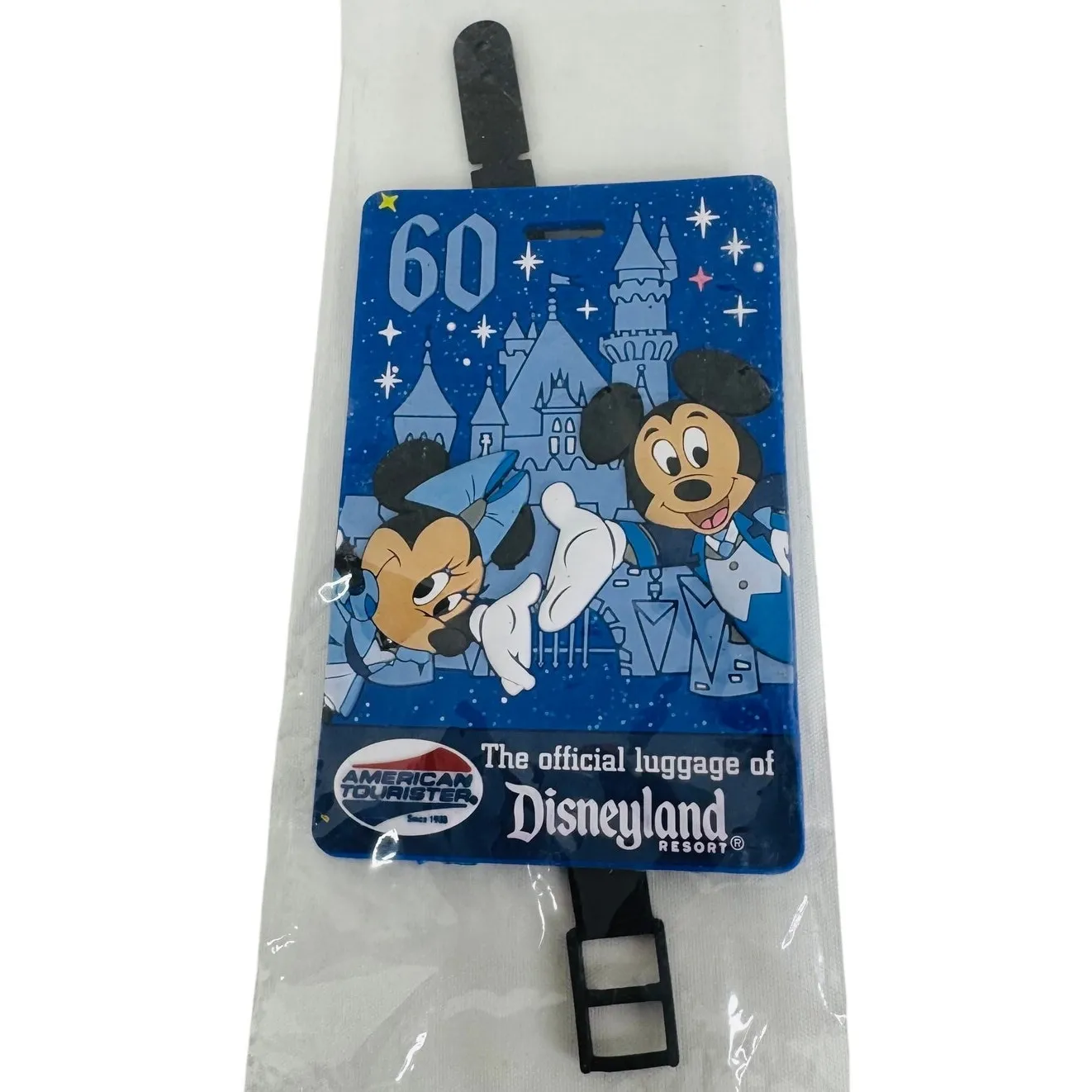 Disneyland Resort 60th Anniversary‎ Luggage Tag Disney Mickey Minnie Mouse New - Image 2