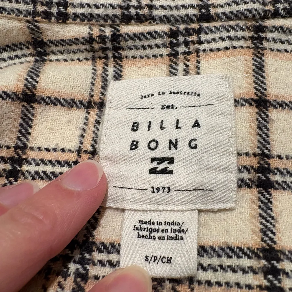 Billabong 100% cotton flannel - Image 4