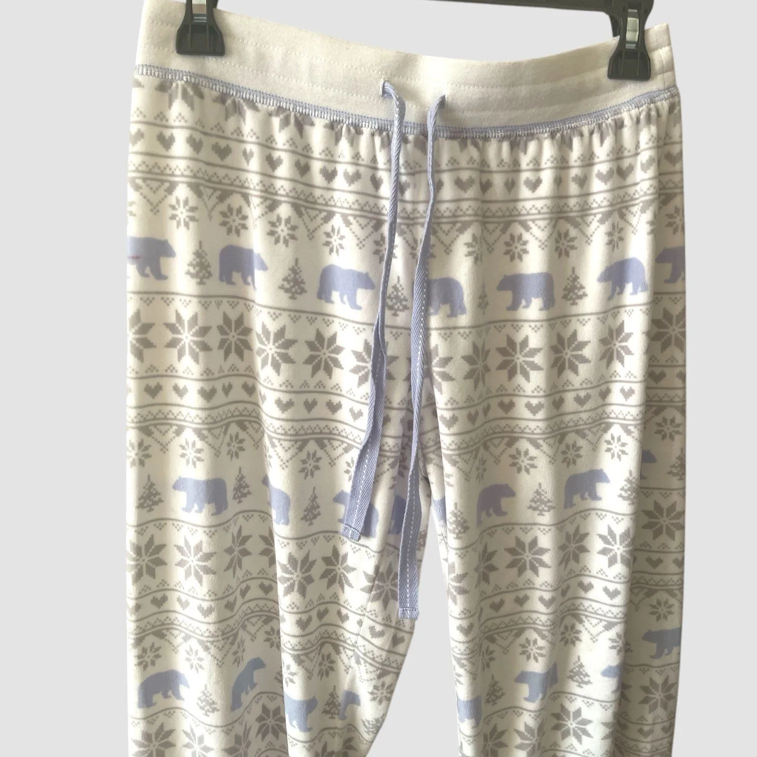 PJ Salvage Women's Small Lounge Pants Sleepwear Fleece Pajama Straight Leg Polar - Image 2