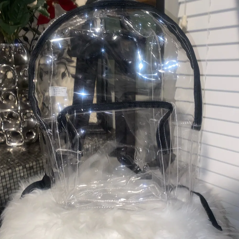 Amazon Clear Backpack with Black Trim - Image 5