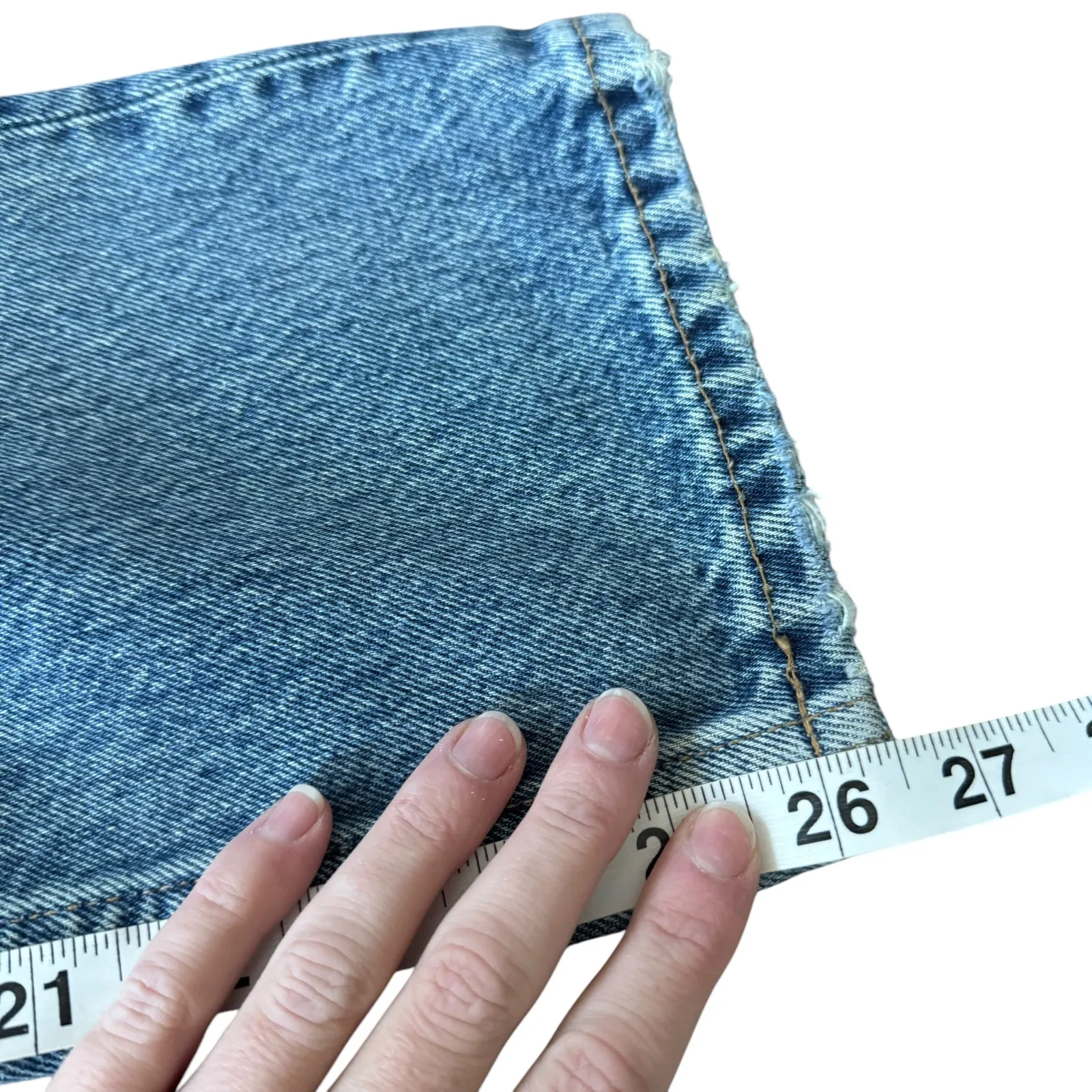 Re/Done 70’s Ultra Stovepipe Jeans Distressed - Image 11