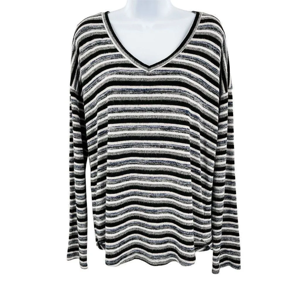 American Eagle Soft & Sexy Plush Oversized V-Neck Long Sleeve Knit Top Large - Image 44