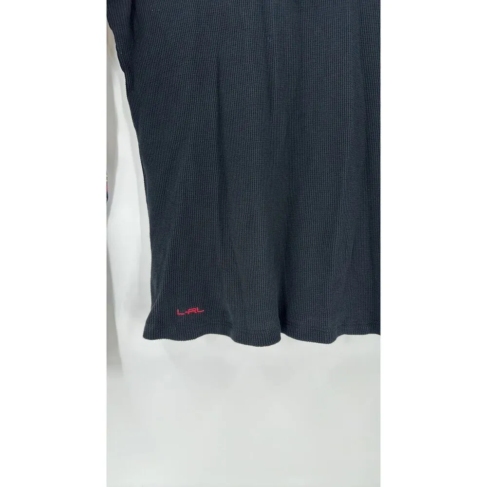 Lauren Ralph Lauren Pullover Western southwestern Aztec waffle knit size M Black Size M - Image 4