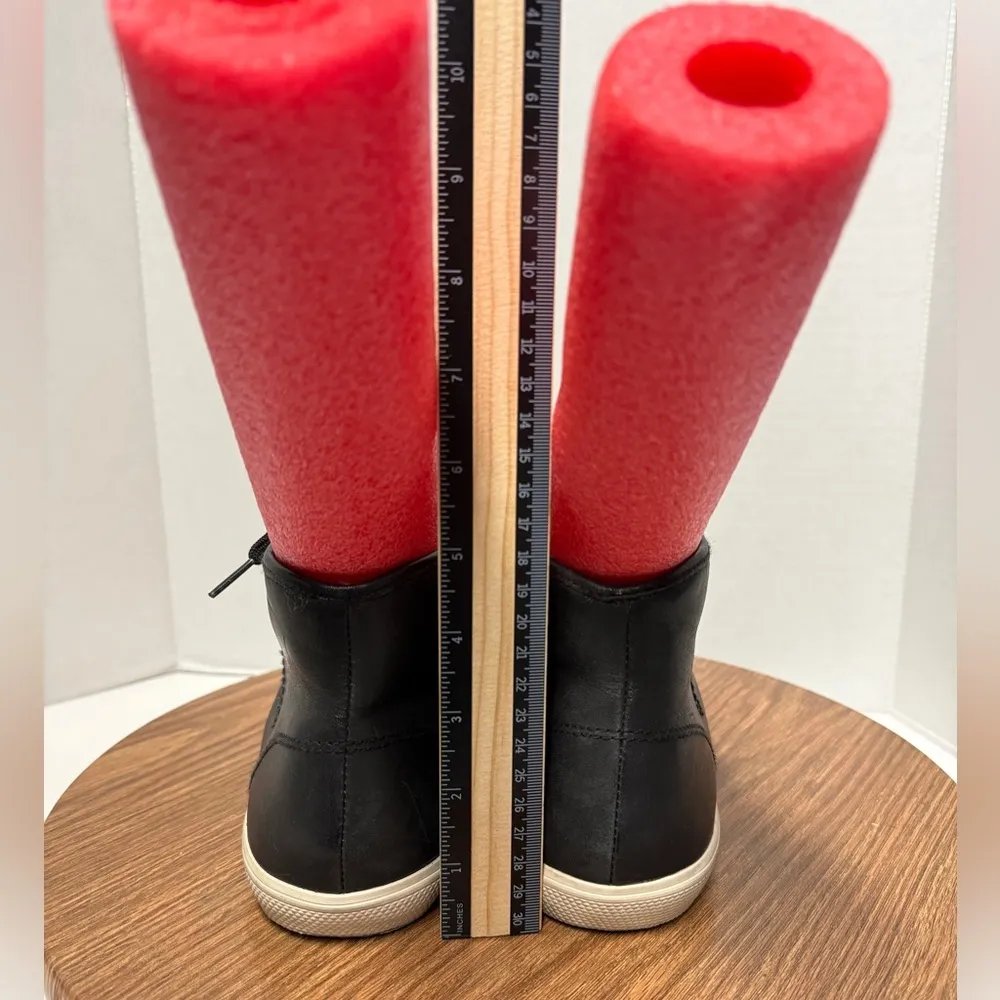 Tretorn Leather Hightop Black Lace Up Sneakers Shoes Size 9 - Image 6