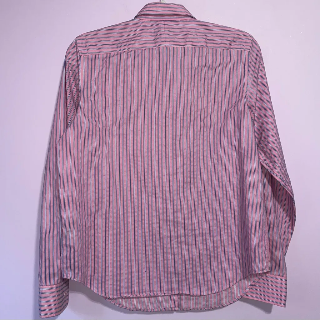 Lauren Ralph Lauren Stripe Easy Care Cotton Shirt Women S Non Iron Travel Office - Image 5