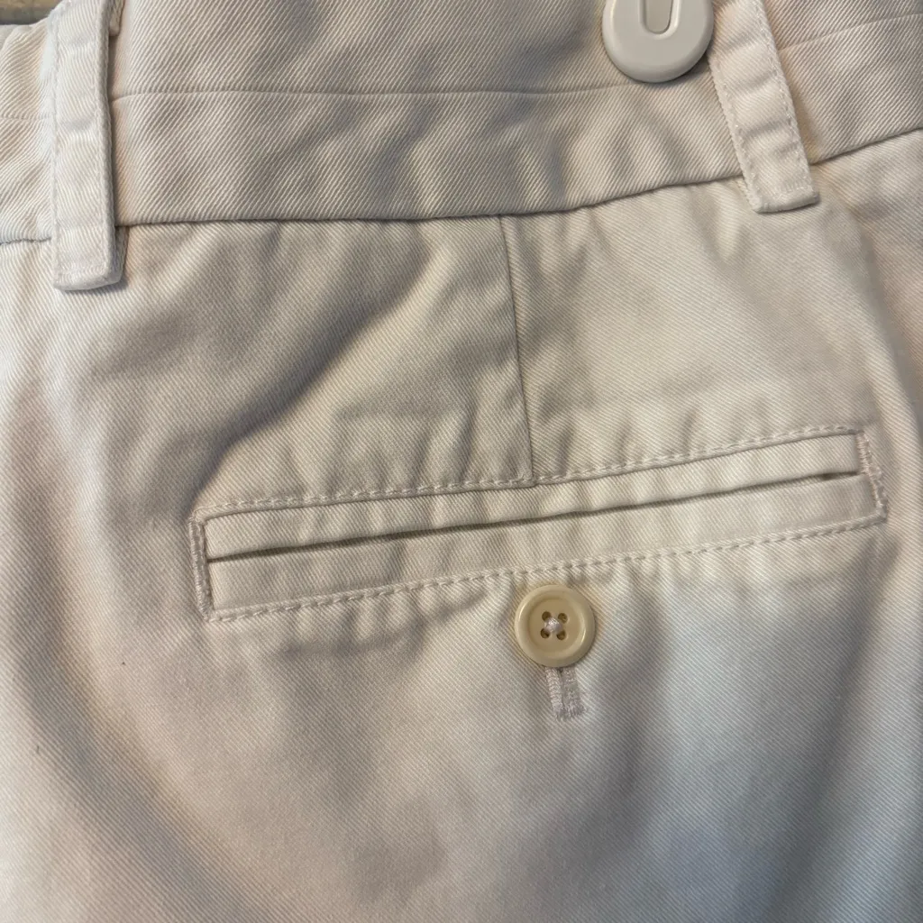 J. Crew broken in chino white 3" inch inseam shorts size 4 - Image 16