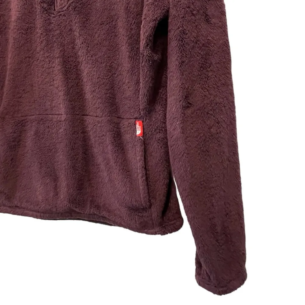 The North Face Purple Fleece Pullover Quarter Zip Kangaroo Pouch - Image 4