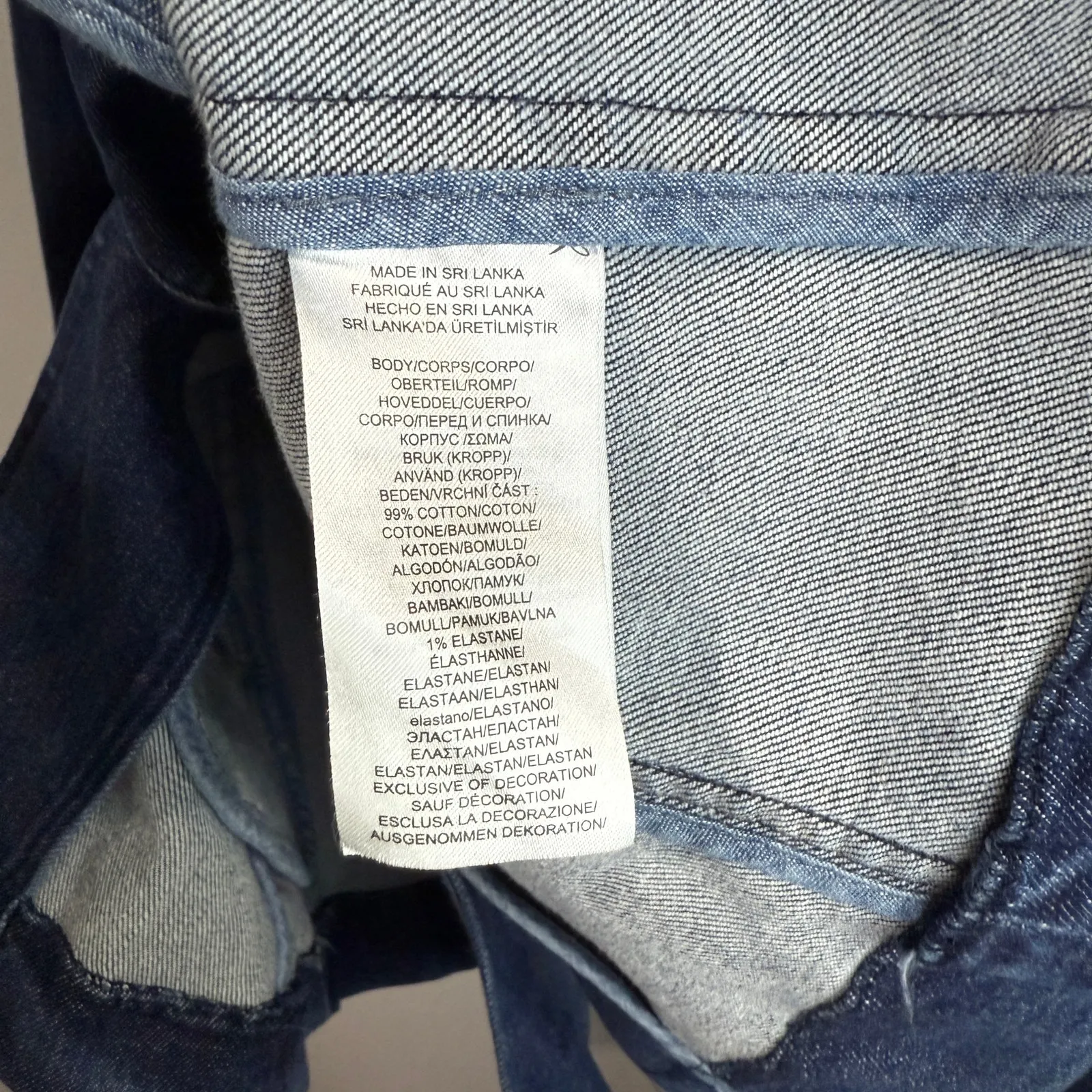 Lauren Ralph Lauren Bluestar Military Denim Jacket Women Size 4 Blue - Image 5