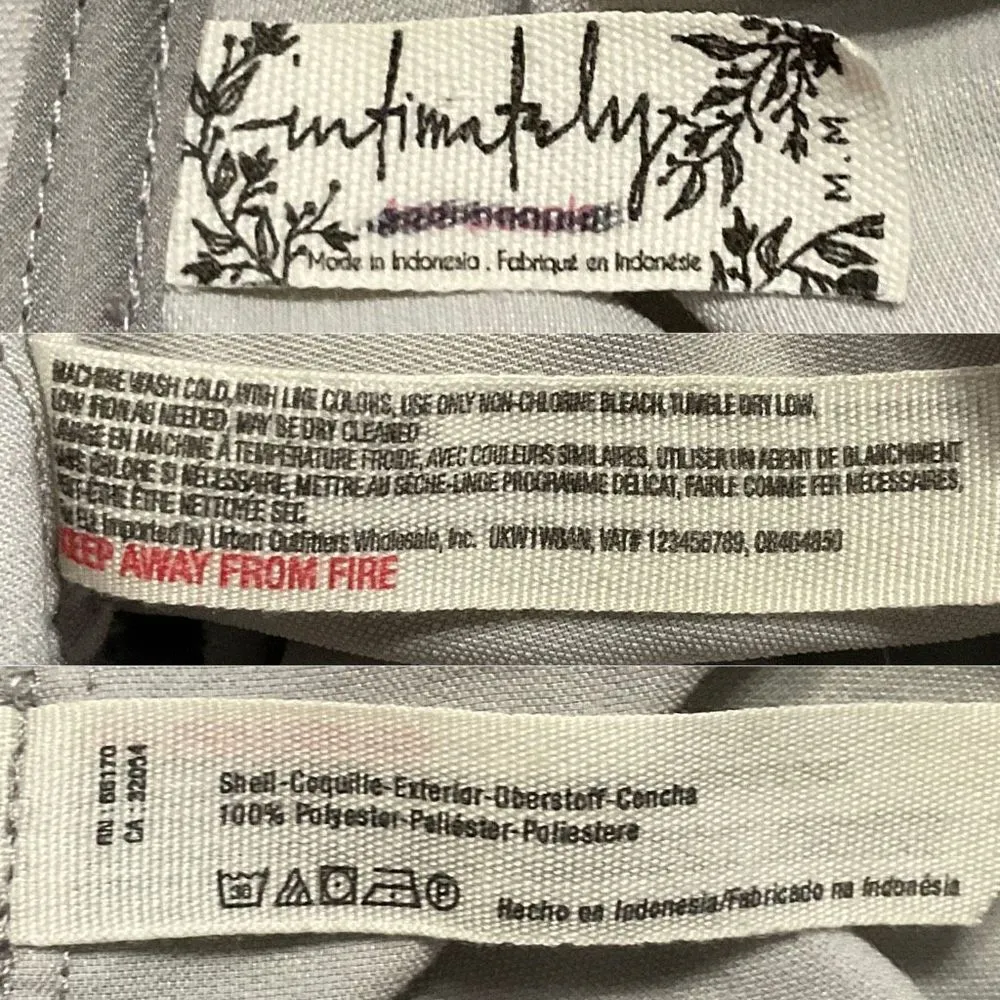 Gray Velvet Easy Swing Peplum Camisole Medium - Image 6