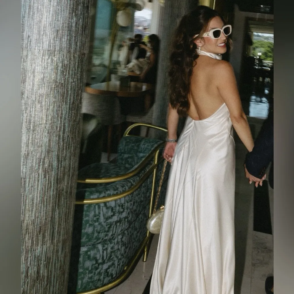 Reformation Roy Satin Dress - Image 10