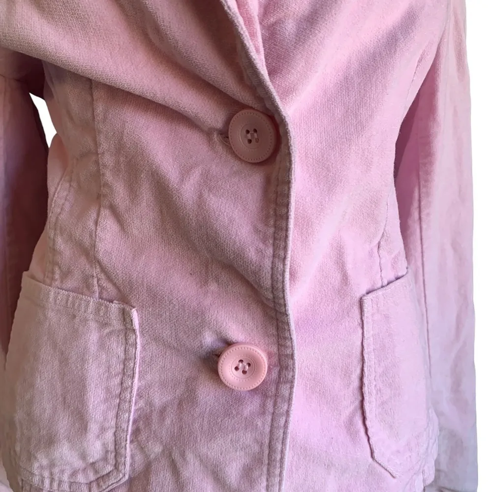 DOLLHOUSE women's medium 100% cotton pink blazer - Image 5