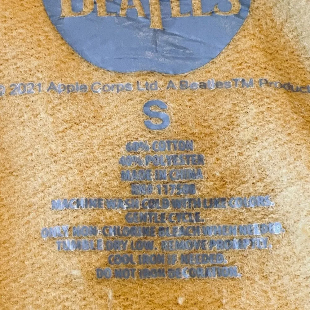 The Beatles Sweatshirt Dress Size Small Yellow - Image 6