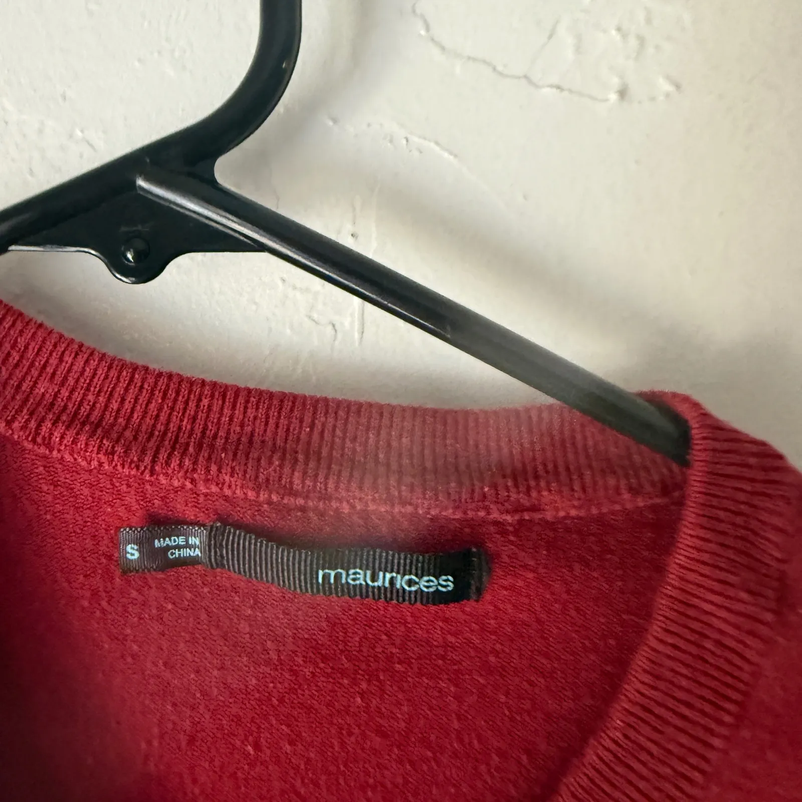 Maurices Y2k Red Button Front Crew Neck Cardigan Sweater S Coquette Office Siren - Image 6