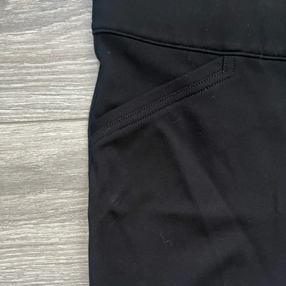 SPANX Black Faux Front Pockets Leggings Size M Casual Party Work Classic Basic - Image 3