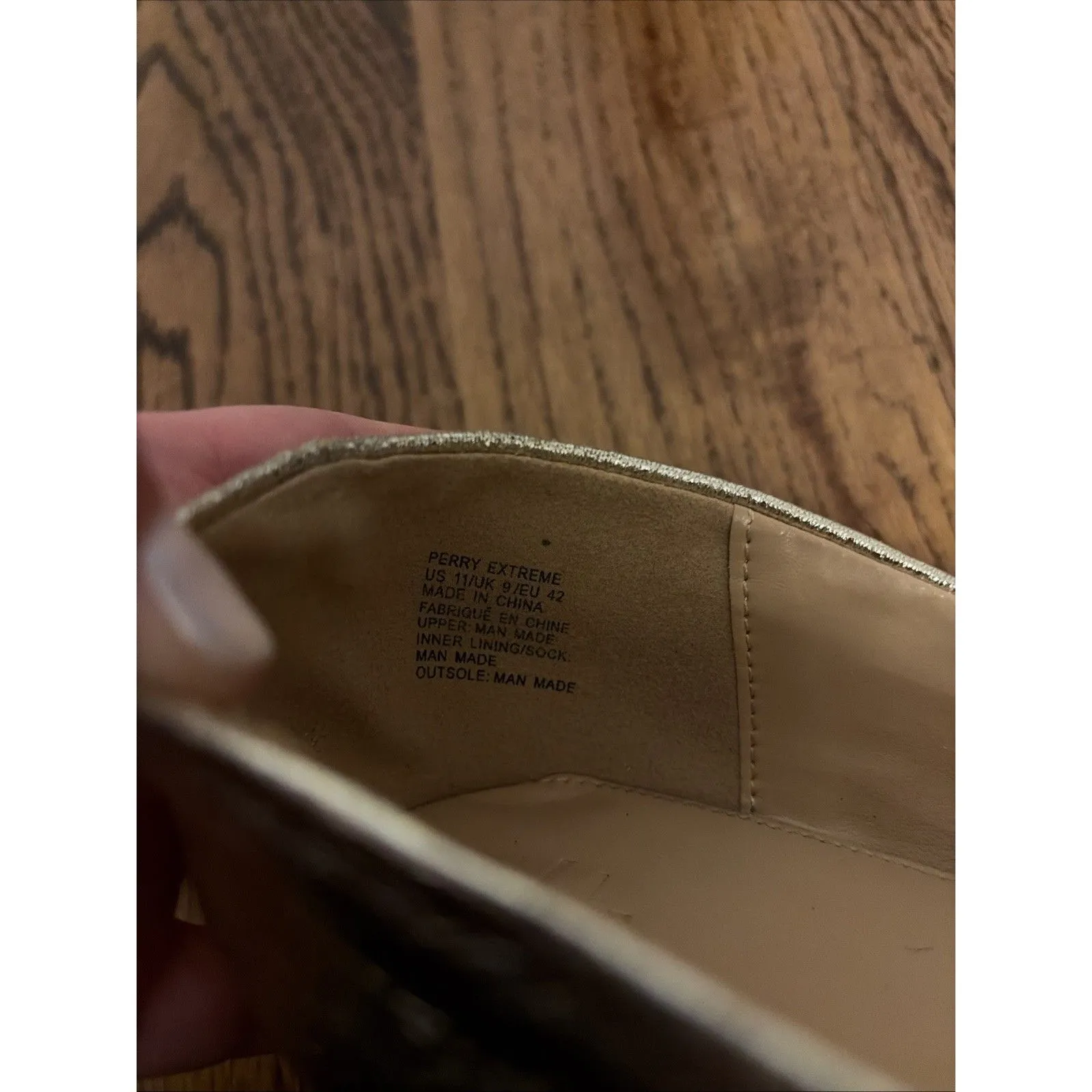 Just Fab Women's Perry Extreme Gold Platform Pump Size 11 - Image 6