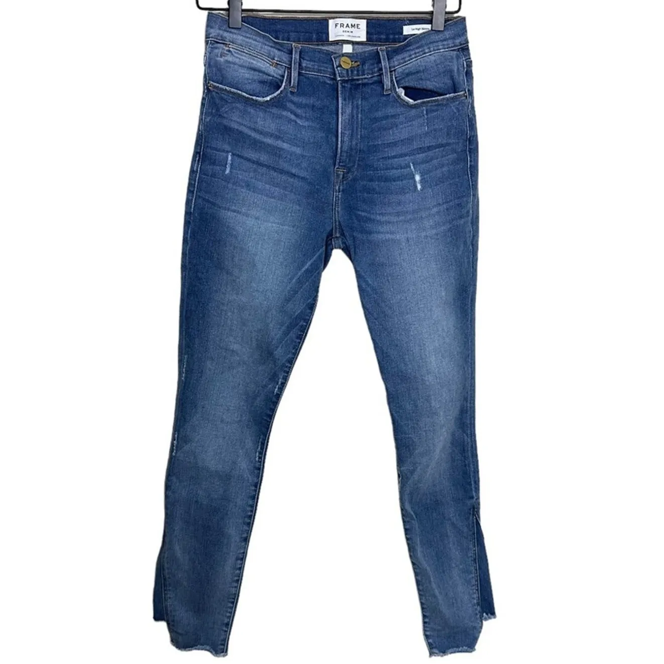 Frame Le High size 28 Skinny Jeans Gusset Step Skinny Light Wash Jeans - Image 2