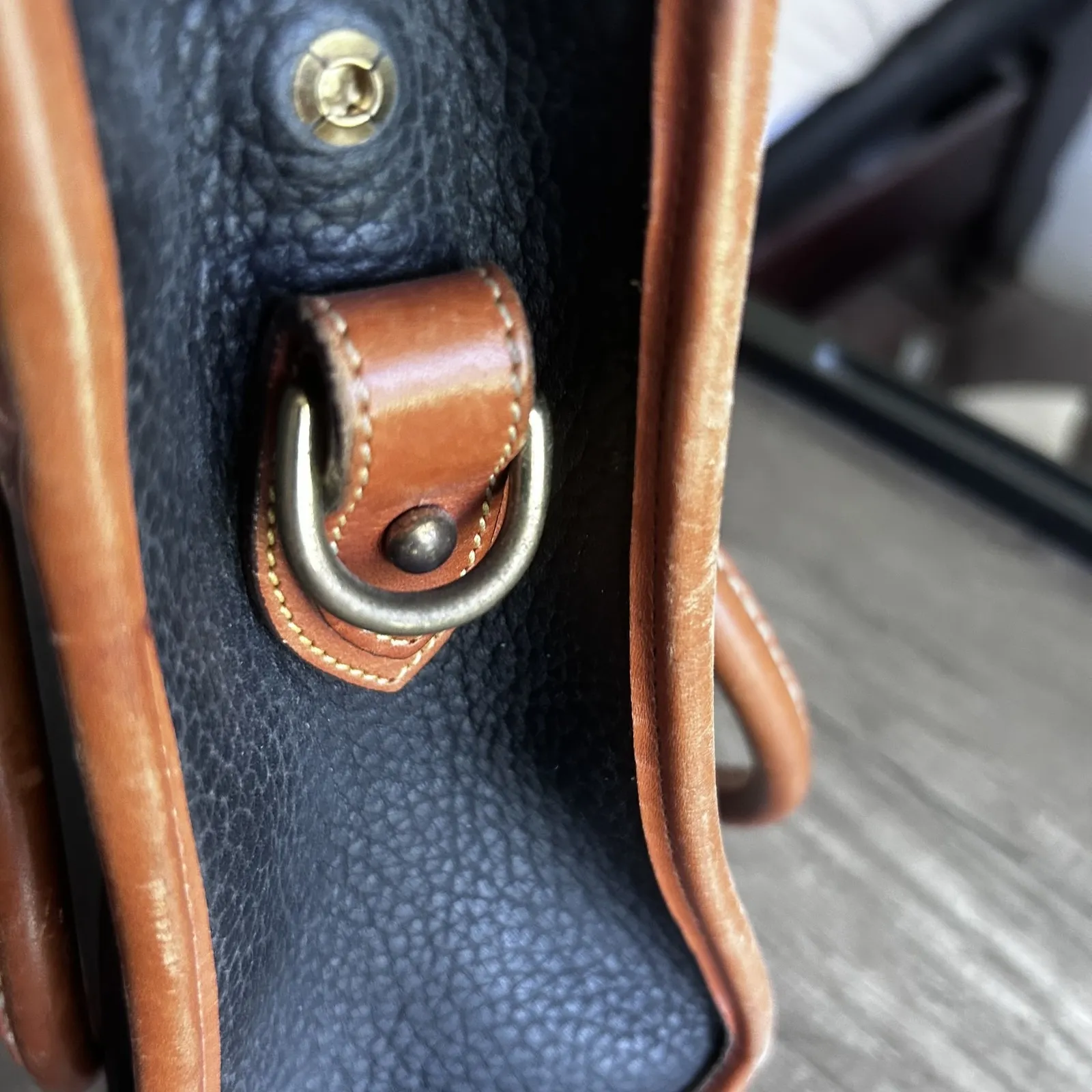 Vintage Dooney & Bourke Satchel Bag Womens All Weather Leather Purse Made in USA - Image 16