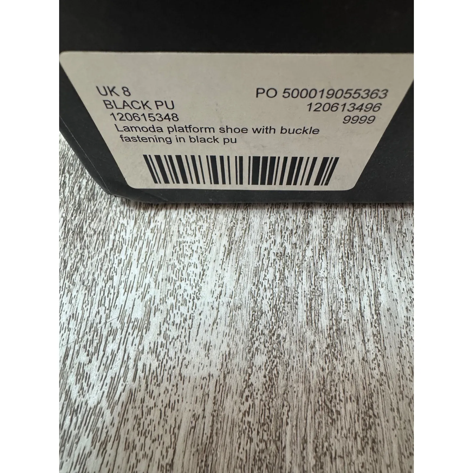 Lamoda Platform Heel Ankle Strap‎ Buckle Studded Black Goth Punk Shoes Size 8 - Image 7