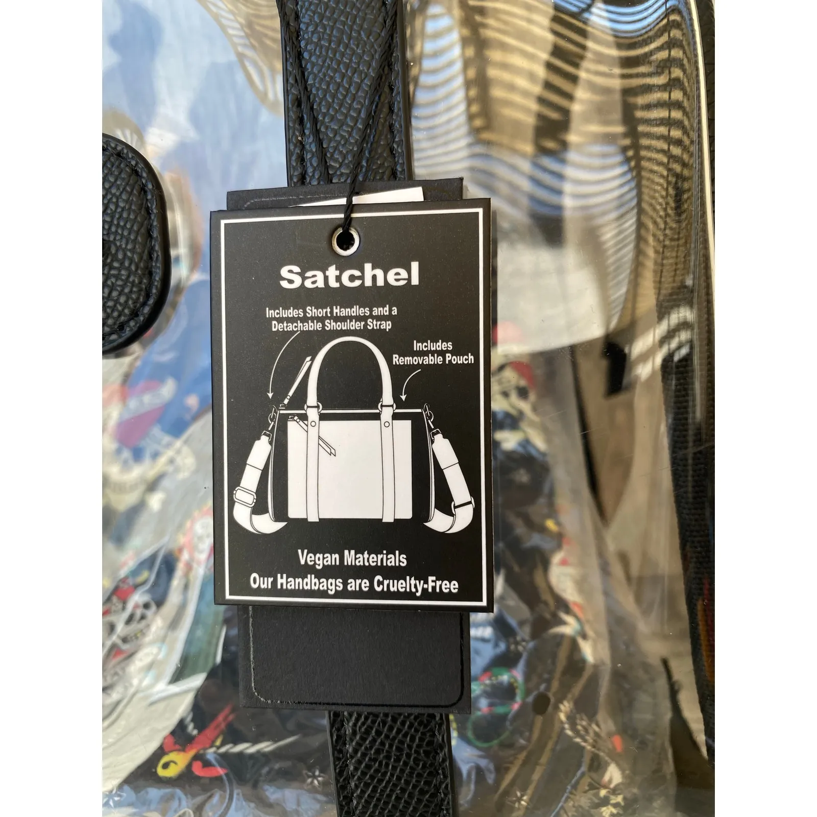 Ed Hardy Tattoo Belt & Clear Satchel Set | Rockabilly Style, Vegan, Size 42 - Image 7