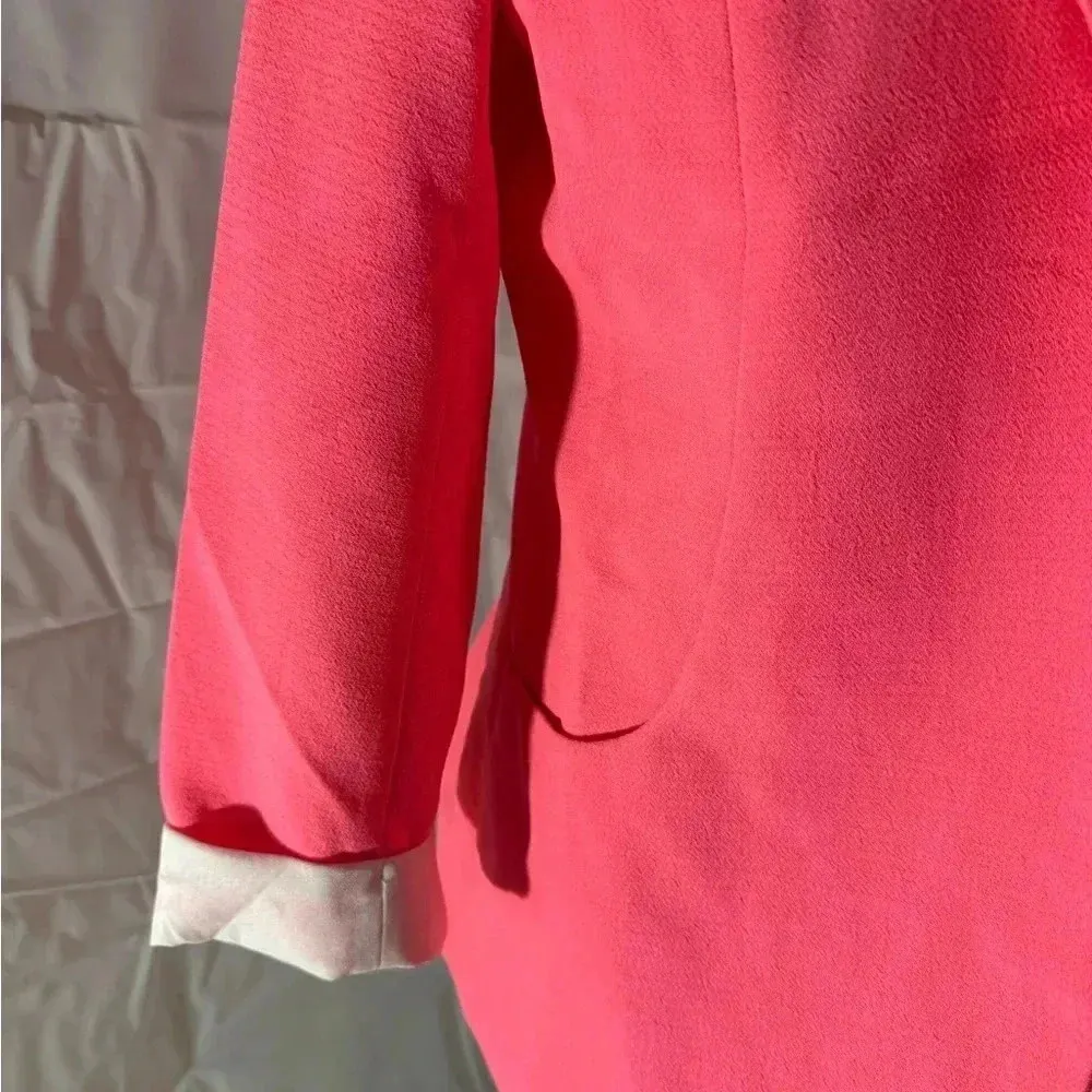 Women's Neon Pink Blazer Jacket - Image 2