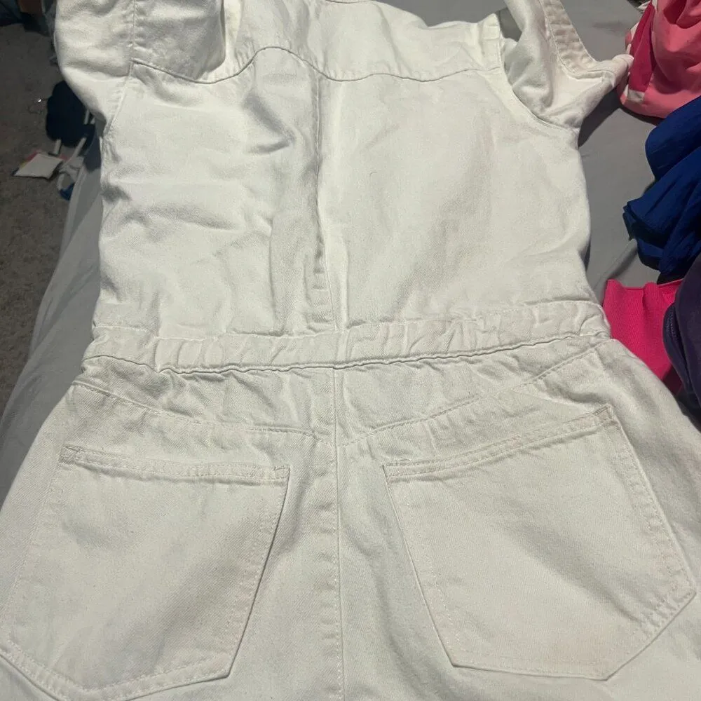 WeWoreWhat Denim Flight Suit Romper  size S - Image 12