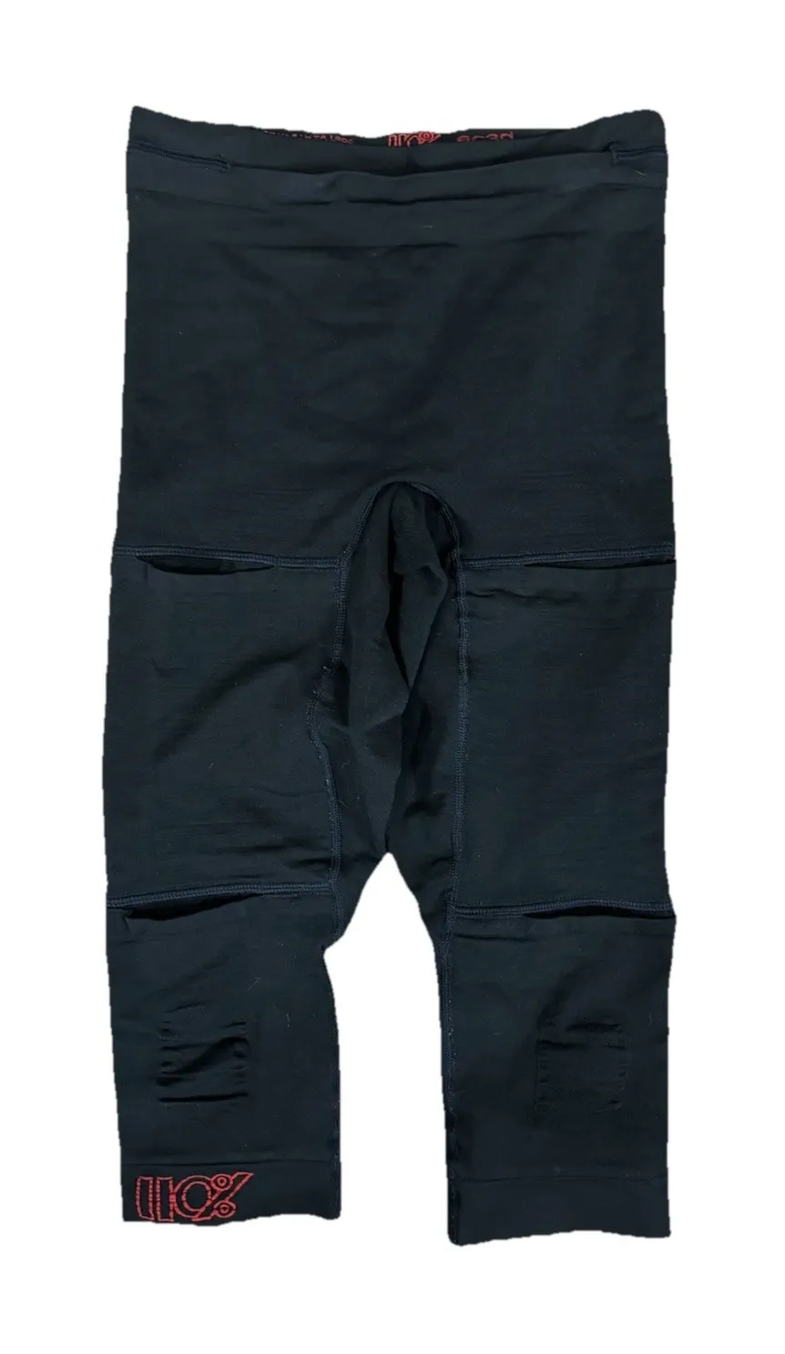 110% Play Harder Juggler Knicker 3/4 Length Compression Ice Pockets Size M $149 Black Size M - Image 1